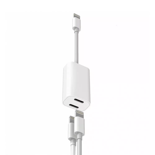 Переходник Apple Lightning To Lightning Audio + Charge