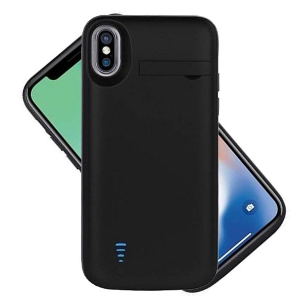 Чехол-аккумулятор для iPhone X, XS (с ножкой) (10000 mAh) Black