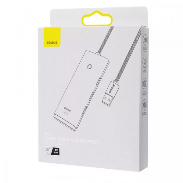 USB-Хаб Baseus Lite Series 4-in-1 (USB-A to USB 3.0*4) (1m)