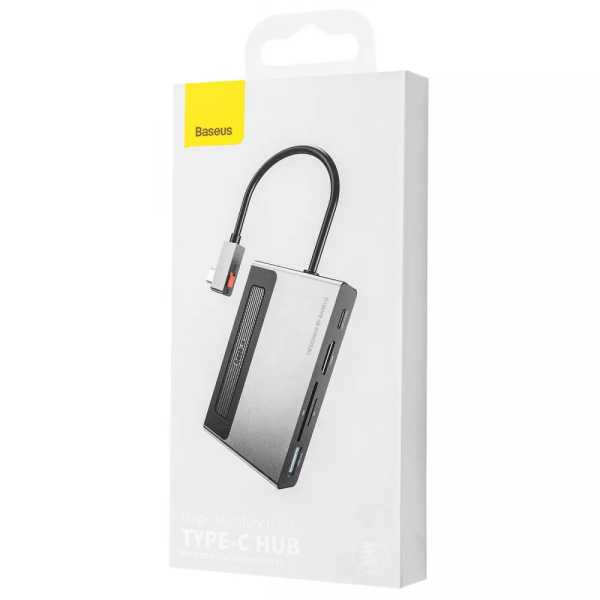 USB-Хаб Baseus Magic Multifunctional Type-C with a Retractable Clip Standard Edition