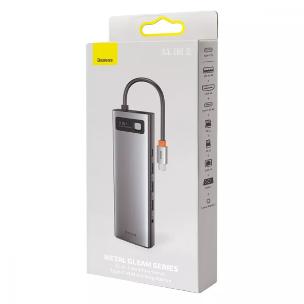 USB-хаб Baseus Metal Gleam Series 11-in-1 Type-C
