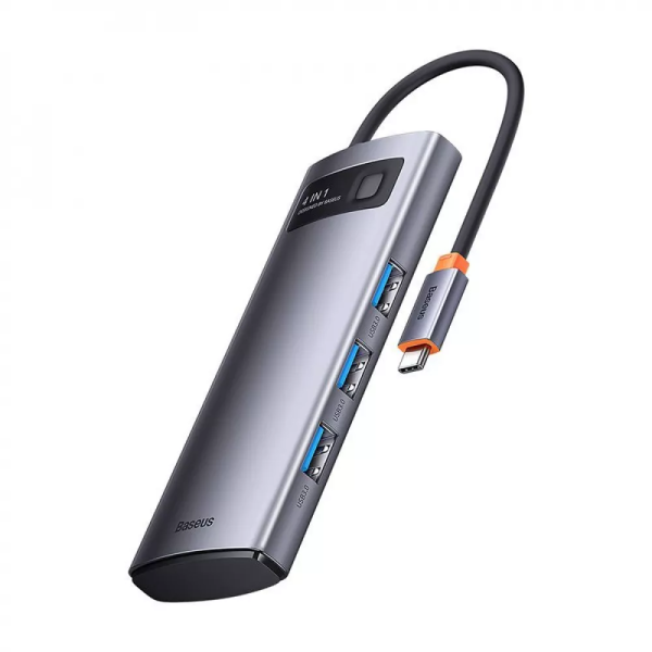 USB-хаб Baseus Metal Gleam Series 4-in-1 (4xUSB3.0)