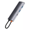 USB-хаб Baseus Metal Gleam Series 7-in-1 (2xUSB3.0 + 4KHD + Type-C + Type-C PD+ TF + SD)