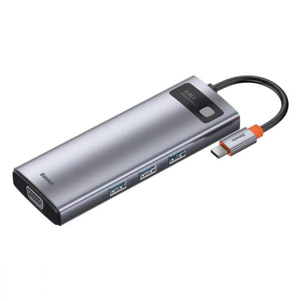 USB-хаб Baseus Metal Gleam Series 9-in-1 Type-C