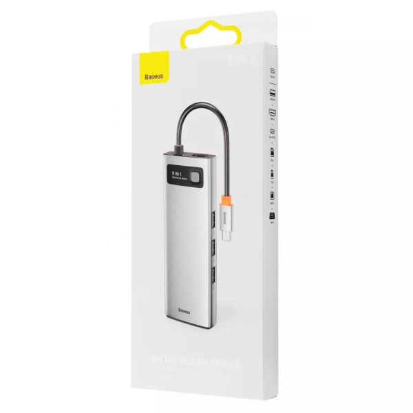 USB-хаб Baseus Metal Gleam Series 9-in-1 Type-C