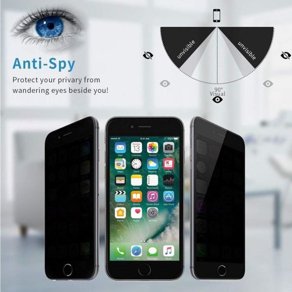 Защитное стекло Privacy 5D (full glue) (тех.пак) для Apple iPhone 11 Pro Max / XS Max (6.5")