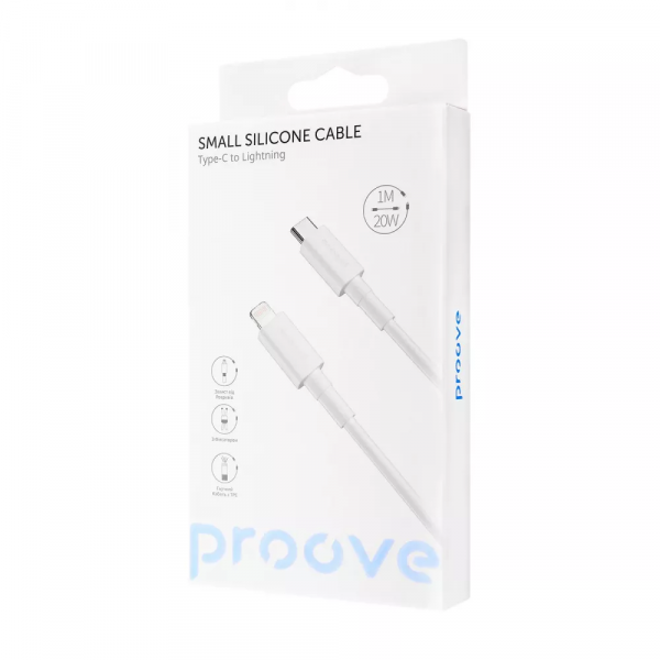 Кабель Proove Small Silicone Type-C to Lightning 20W (1m)