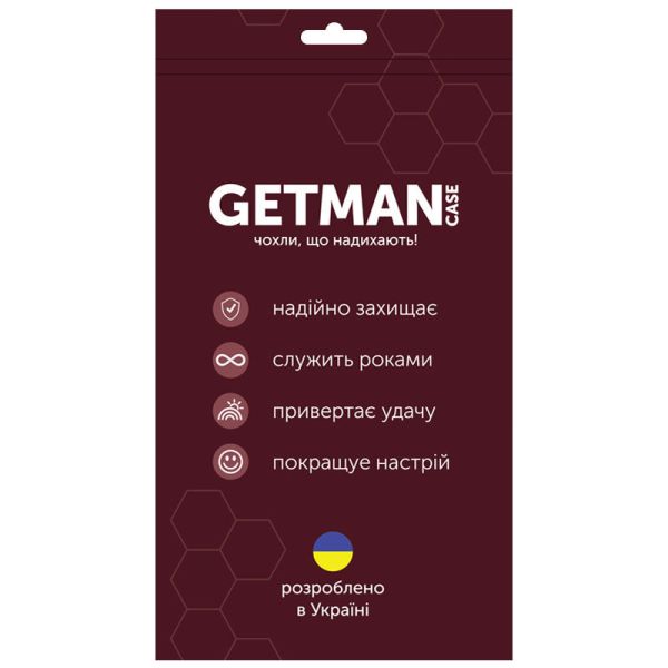 TPU чохол GETMAN Ease logo з посиленими кутами