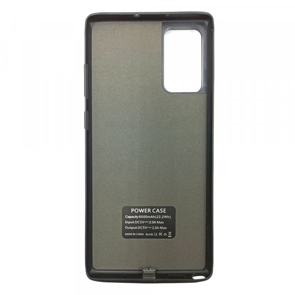 Чехол-аккумулятор для Samsung S20 FE 5000 mAh Black (с ножкой)