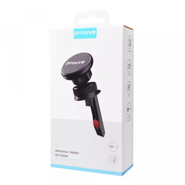 Автодержатель Proove Attraction Holder Air Outlet black