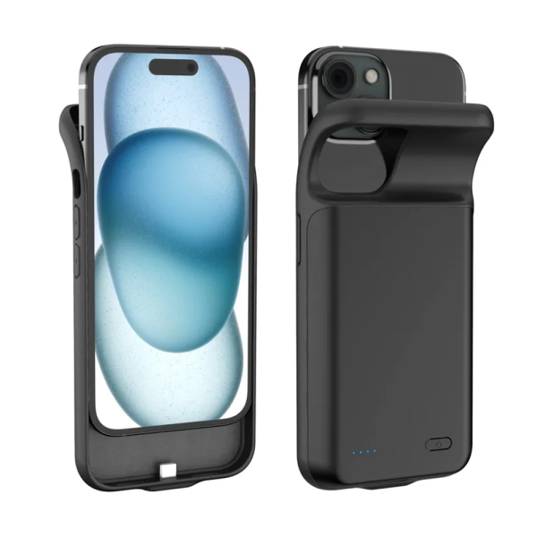 Чехол-зарядка для iPhone 15 Plus 6000 mAh black