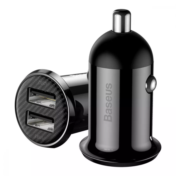 Автомобільне ЗУ Baseus Grain Pro 4.8A 2USB white