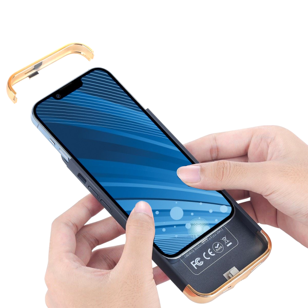 Чехол-аккумулятор для iPhone 13 Pro 5500 mAh Black/Gold