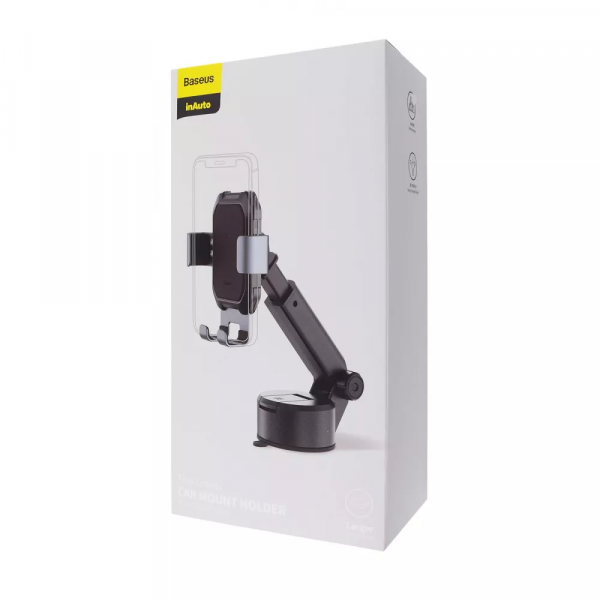 Автодержатель Baseus Tank Gravity Car Mount With Suction Base black