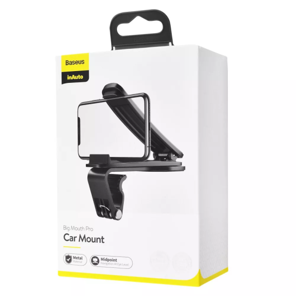 Автоутримувач Baseus Big Mouth Pro Car Mount silver