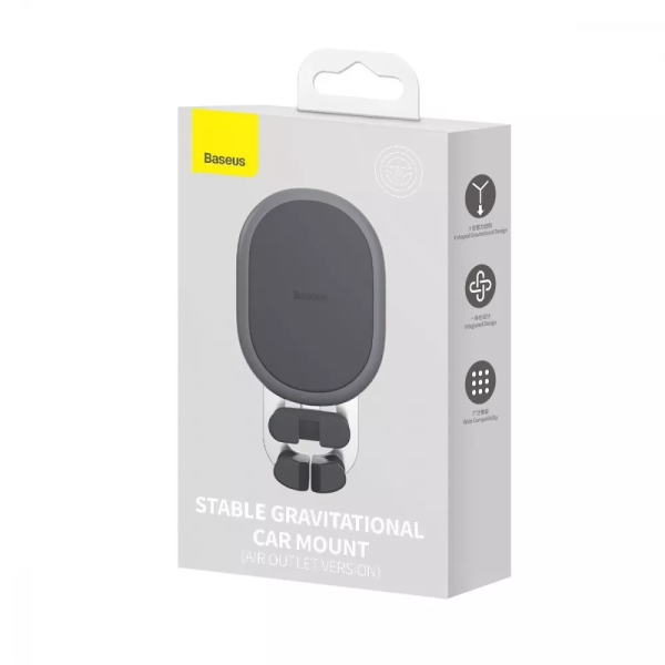 Автоутримувач Baseus Stable Gravitational Air Outlet black
