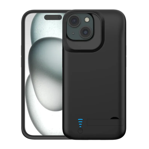 Чохол-зарядка для iPhone 15 5000 mAh black