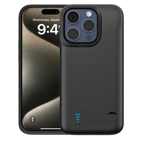 Чохол-зарядка для iPhone 15 Pro Max 6000 mAh black