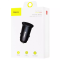 Автомобильное ЗУ Baseus Circular Plastic QC 3.0 30W 2USB black