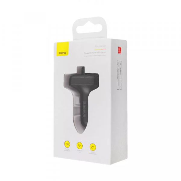 Автомобильное ЗУ Baseus FM Launcher S-09 2.4A 2USB black