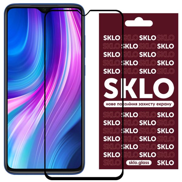 Защитное стекло SKLO 3D (full glue) для Xiaomi Redmi Note 11E / Poco M5