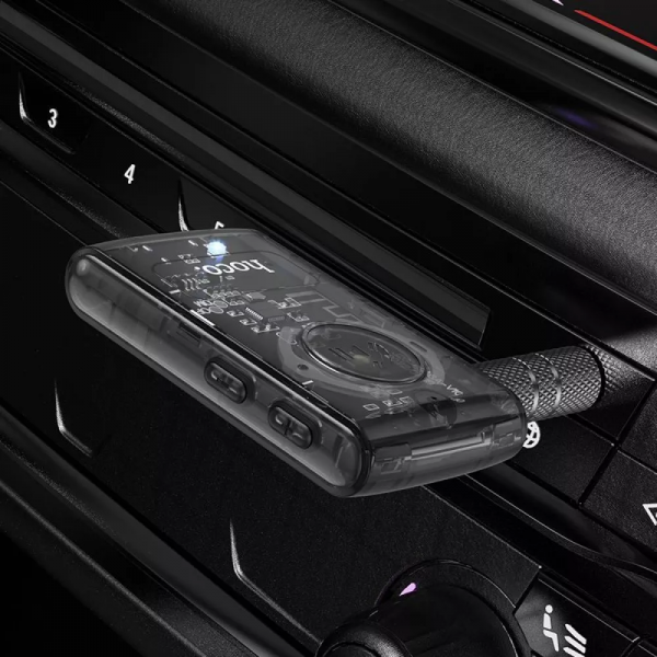 AUX Bluetooth Transmitter Hoco E66 Transparent black