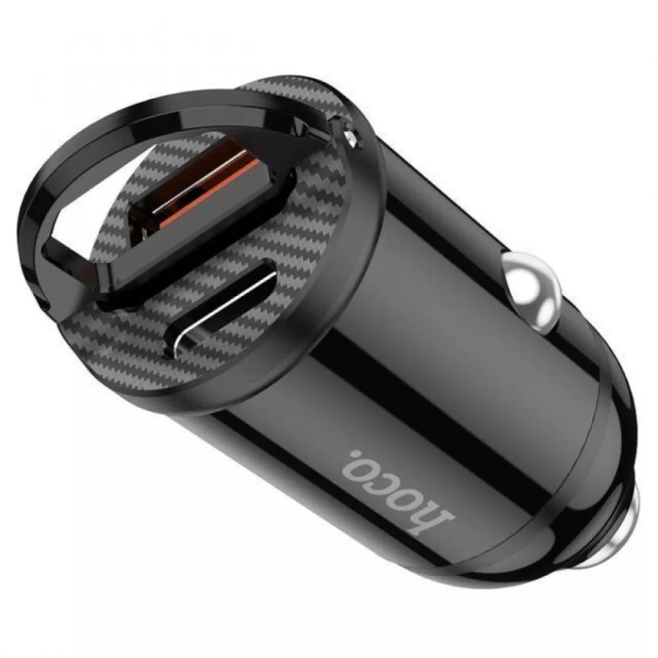 АЗУ Hoco NZ2 Link 30W (USB + Type-C) + Кабель Type-C to Lightning black