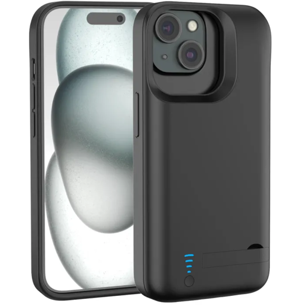 Чохол-зарядка для iPhone 15 5000 mAh black