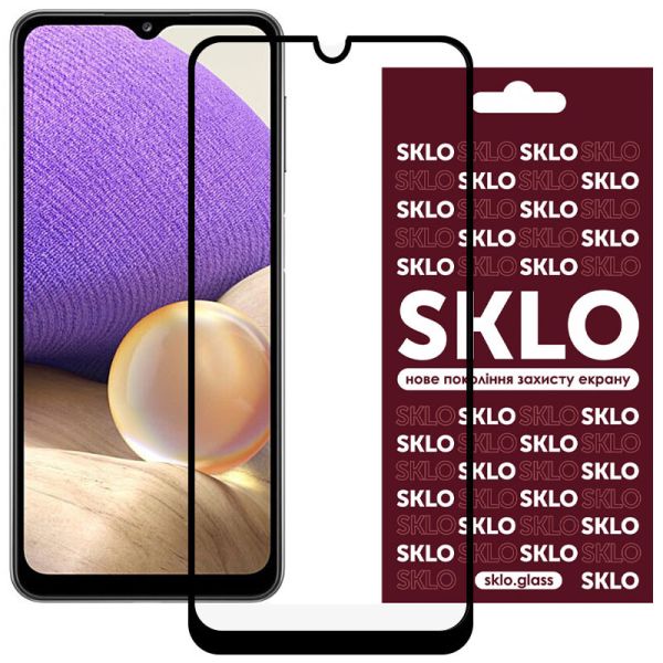 Защитное стекло SKLO 3D (full glue) для Xiaomi Redmi 10C / Poco C40 / 12C