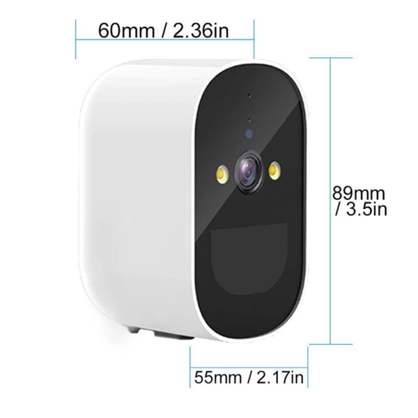 IP-камера уличная поворотная XON SmartCamera (BCBE31I) Wi-Fi 5000mAh (2MP) White
