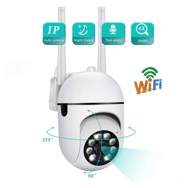 IP-камера вулична поворотна XON SmartCamera (TCWE21Y) Wi-Fi (1080P) White