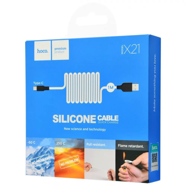 Кабель Hoco X21 Silicone Type-C (1m)