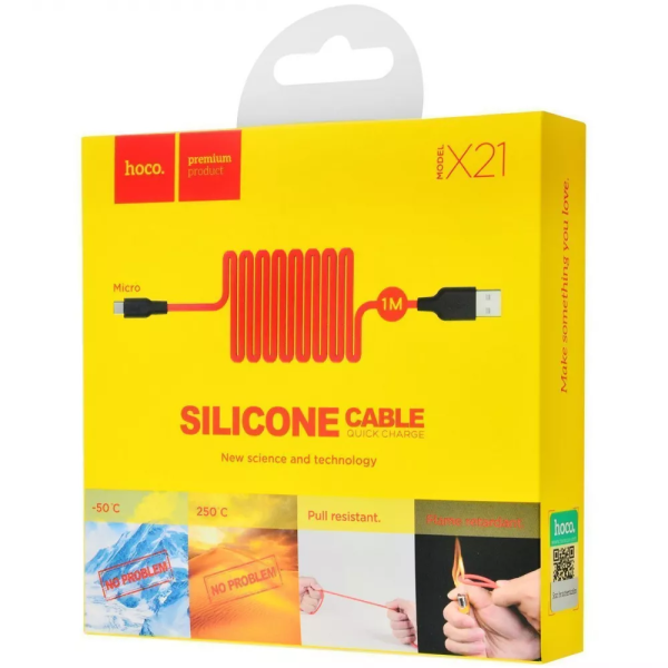 Кабель Hoco X21 Silicone Micro USB (1m)