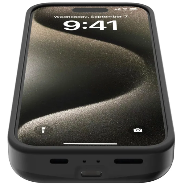 Чохол-зарядка для iPhone 15 Pro Max 6000 mAh black