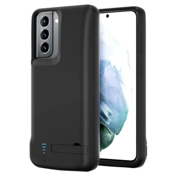 Чохол-акумулятор для Samsung S21 (з ніжкою) (4800 mAh) Black