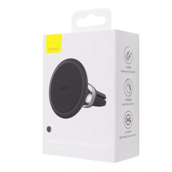 Автодержатель Baseus C01 Magnetic Air Outlet black