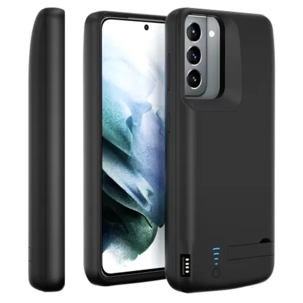 Чохол-акумулятор для Samsung S21 (з ніжкою) (4800 mAh) Black