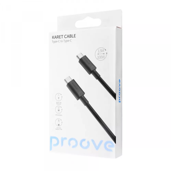 Кабель Proove Karet Type-C to Type-C 100W (1,5m)