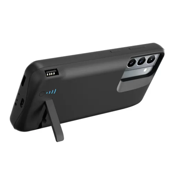 Чохол-акумулятор для Samsung S21 (з ніжкою) (4800 mAh) Black