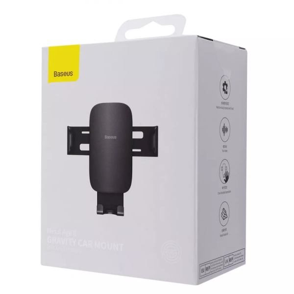 Автодержатель Baseus Metal Age 2 Gravity Air Outlet Car Mount black