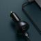 Автомобільне ЗУ Baseus Qualcomm Multi-Port Fast Charge 160W (2xType-C+USB) + Кабель Type-C+Type-C 100W gray