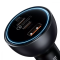 Автомобільне ЗУ Baseus Qualcomm Multi-Port Fast Charge 160W (2xType-C+USB) + Кабель Type-C+Type-C 100W gray