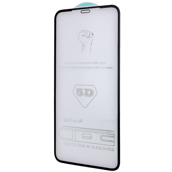 Захисне скло 5D Hard (full glue) (тех.пак) для Apple iPhone 13/13 Pro/14 (6.1")