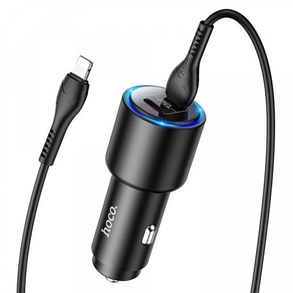 Автомобильное ЗУ Hoco NZ3 Clear Way 40W (2 Type-C) black