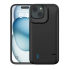 Чохол-зарядка для iPhone 15 Plus 6000 mAh black