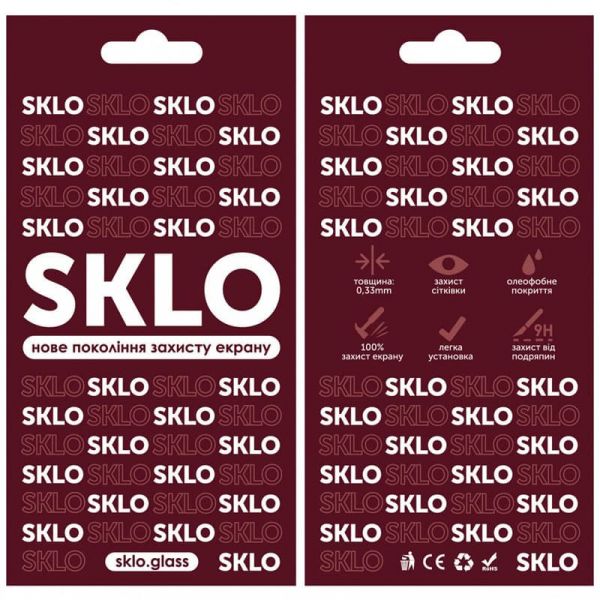 Защитное стекло SKLO 3D (full glue) для TECNO Camon 18 / 18P