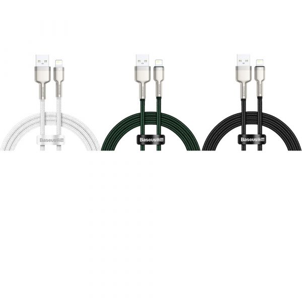 Кабель Baseus Cafule Metal Lightning 2.4A (1m)
