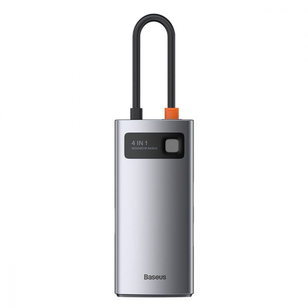 USB-Хаб Baseus Metal Gleam Series 4-in-1 Type-C