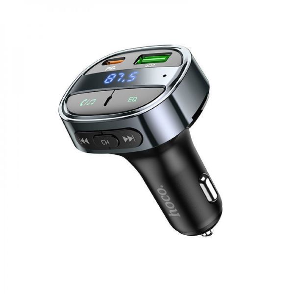 АЗУ Hoco FM Launcher E70 PD30W (USB + Type-C) blue