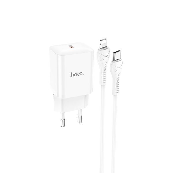 МЗП Hoco N27 Innovative 20W (1 Type-C) + Кабель Type-C to Lightning